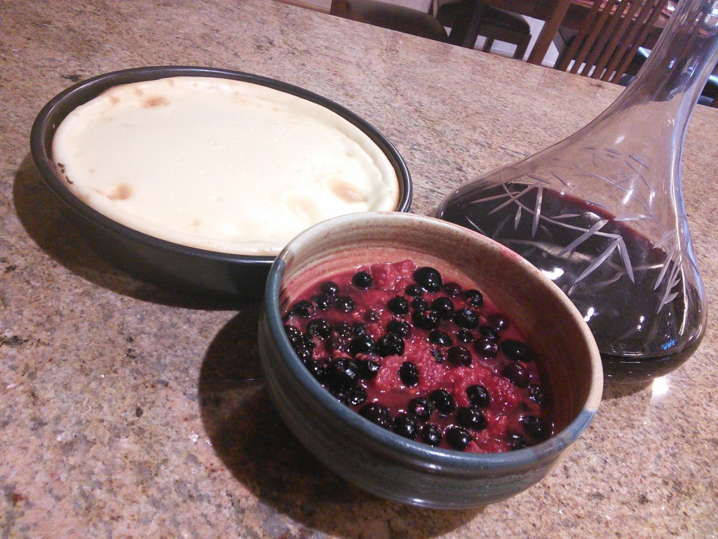 cheesecake berry compote