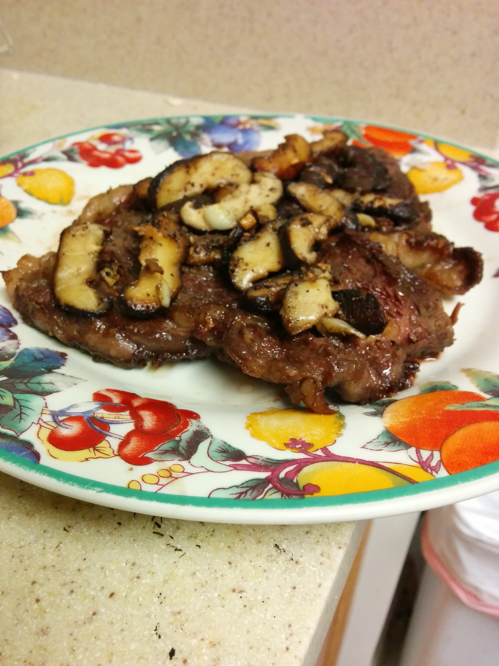 Butter Poached Shiitake Ribeye